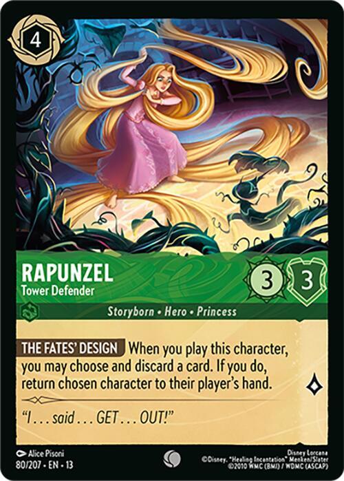 Rapunzel - Tower Defender 80/204 card from Attack of the Vine!