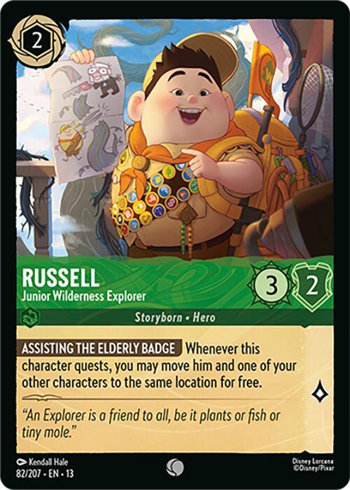 Russell - Junior Wilderness Explorer 82/204 card from Attack of the Vine!