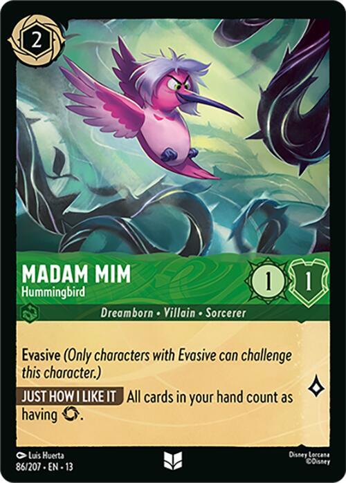 Madam Mim - Hummingbird 86/204 card from Attack of the Vine!