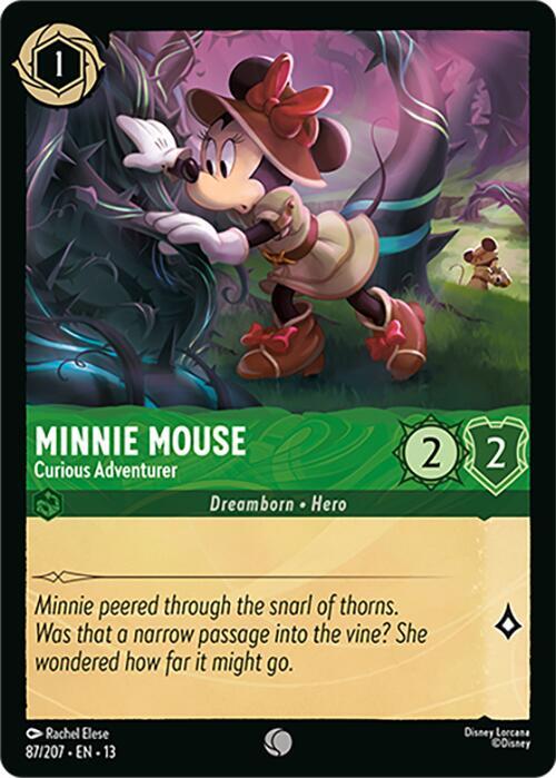 Minnie Mouse - Curious Adventurer 87/204 card from Attack of the Vine!