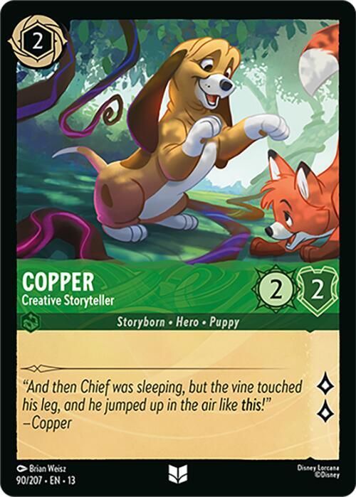 Copper - Creative Storyteller 90/204 card from Attack of the Vine!