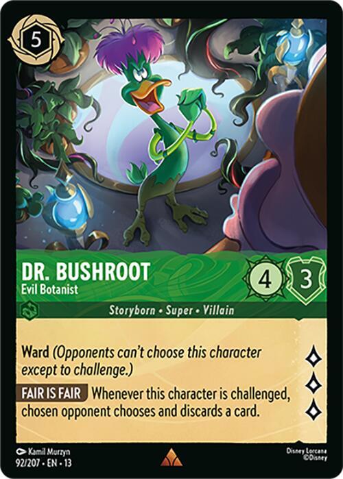 Dr. Bushroot - Evil Botanist 92/204 card from Attack of the Vine!