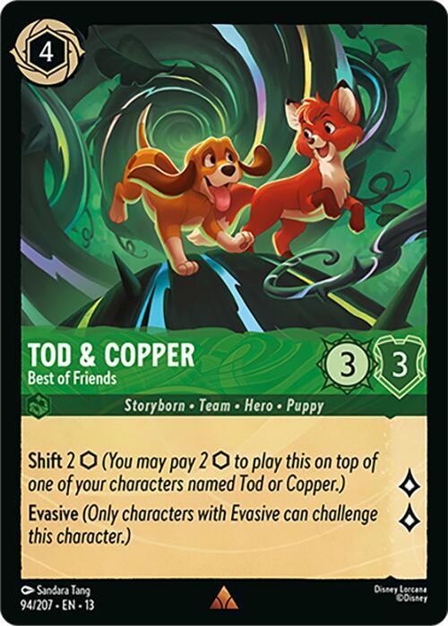 Tod & Copper - Best of Friends 94/204 card from Attack of the Vine!