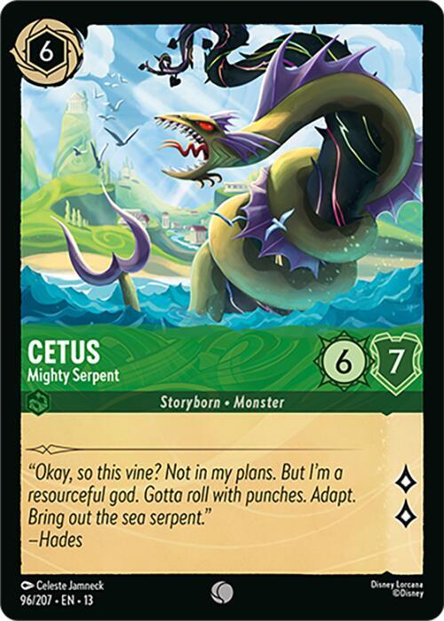 Cetus - Mighty Serpent 96/204 card from Attack of the Vine!
