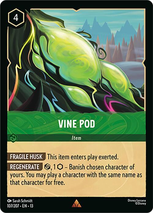 Vine Pod 107/204 card from Attack of the Vine!
