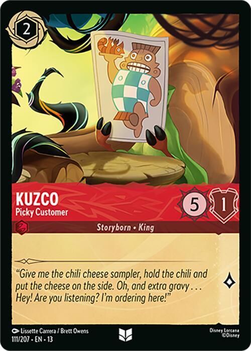 Kuzco - Picky Customer 111/204 card from Attack of the Vine!