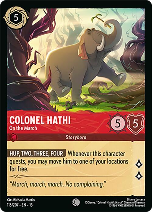 Colonel Hathi - On the March 116/204 card from Attack of the Vine!