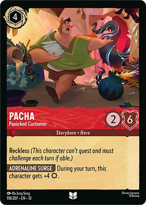 Pacha - Panicked Customer 118/204 card from Attack of the Vine!