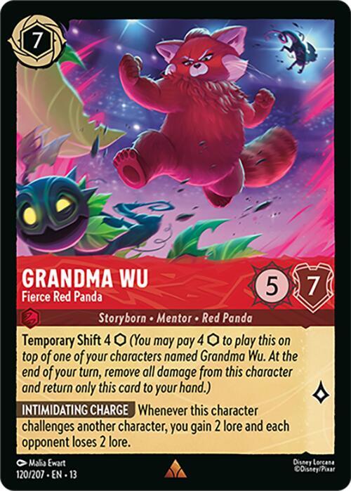Grandma Wu - Fierce Red Panda 120/204 card from Attack of the Vine!