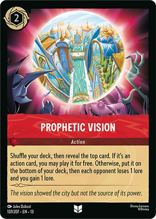 Prophetic Vision 137/204 card from Attack of the Vine!