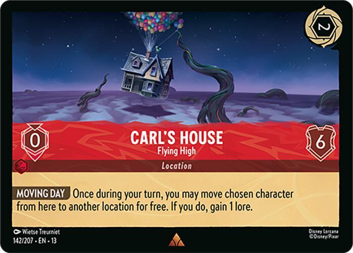 Carl's House - Flying High 142/204 card from Attack of the Vine!