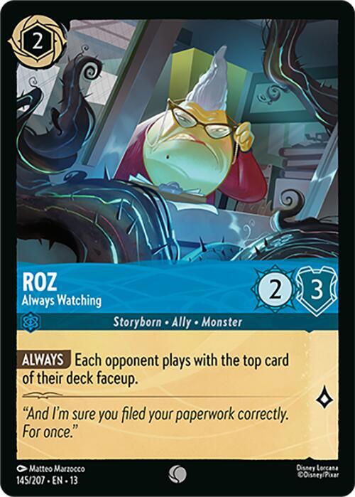 Roz - Always Watching 145/204 card from Attack of the Vine!