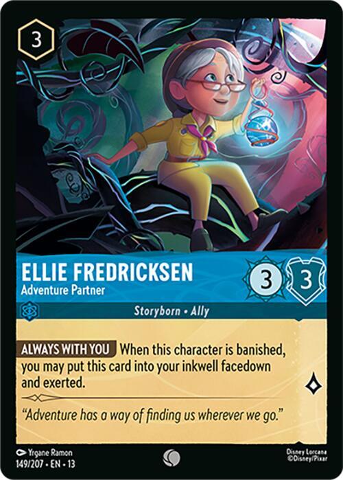 Ellie Fredricksen - Adventure Partner 149/204 card from Attack of the Vine!