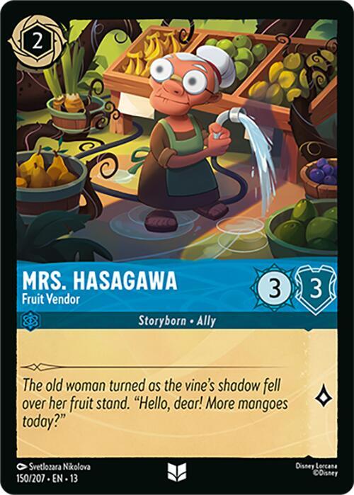 Mrs. Hasagawa - Fruit Vendor 150/204 card from Attack of the Vine!