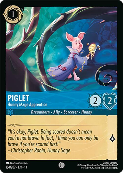 Piglet - Hunny Mage Apprentice 154/204 card from Attack of the Vine!