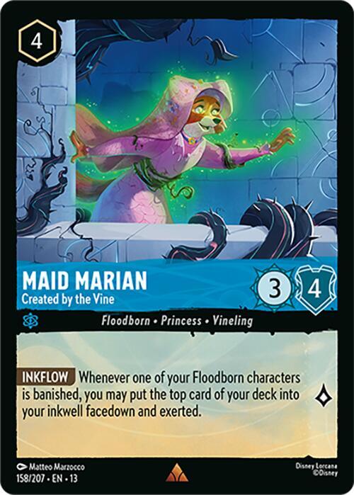Maid Marian - Created by the Vine 158/204 card from Attack of the Vine!