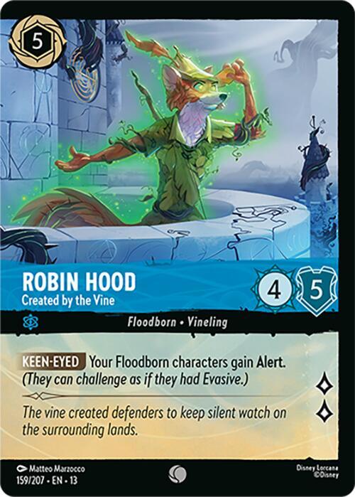 Robin Hood - Created by the Vine (Foil) 159/204 card from Attack of the Vine!