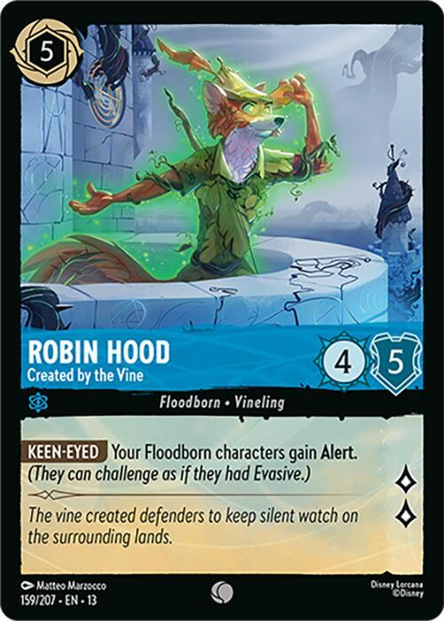 Robin Hood - Created by the Vine 159/204 card from Attack of the Vine!