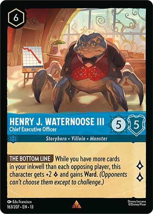 Henry J. Waternoose III - Chief Executive Officer 163/204 card from Attack of the Vine!
