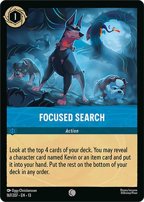 Focused Search 167/204 card from Attack of the Vine!