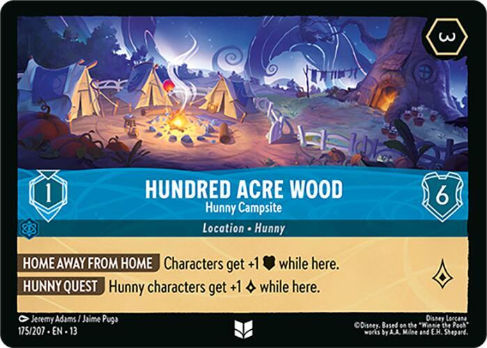 Hundred Acre Wood - Hunny Campsite 175/204 card from Attack of the Vine!