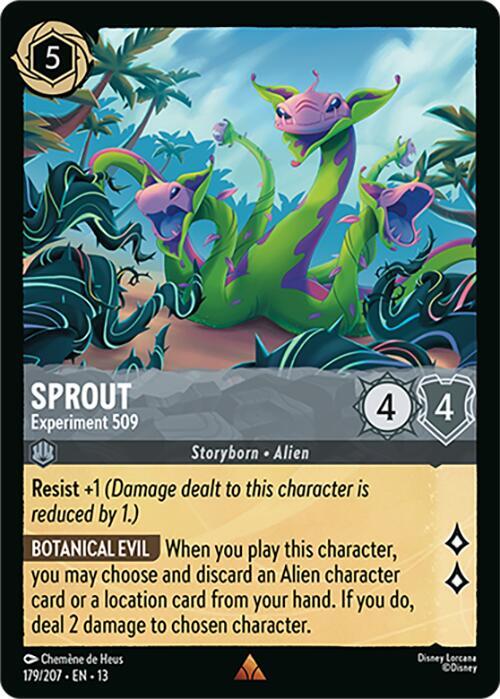 Sprout - Experiment 509 179/204 card from Attack of the Vine!