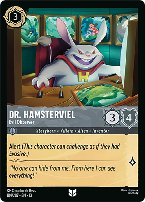 Dr. Hamsterviel - Evil Observer 184/204 card from Attack of the Vine!