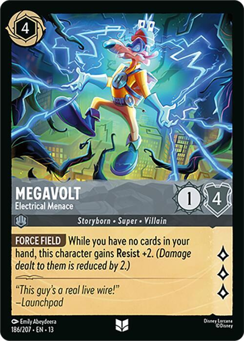 Megavolt - Electrical Menace 186/204 card from Attack of the Vine!
