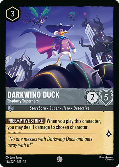 Darkwing Duck - Shadowy Superhero 187/204 card from Attack of the Vine!