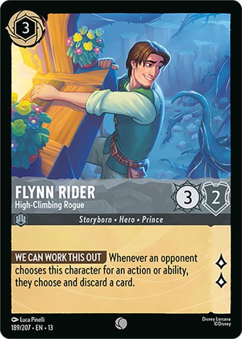 Flynn Rider - High-Climbing Rogue 189/204 card from Attack of the Vine!