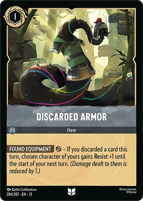Discarded Armor 204/204 card from Attack of the Vine!