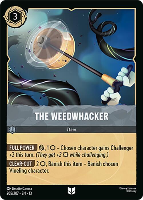 The Weedwhacker 205/204 card from Attack of the Vine!