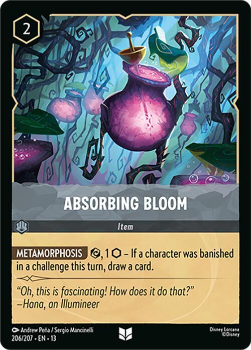 Absorbing Bloom 206/204 card from Attack of the Vine!