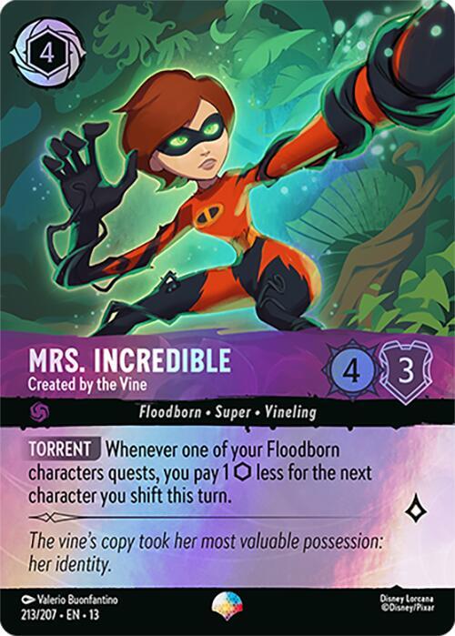 Mrs. Incredible - Created by the Vine (Epic) 213/204 card from Attack of the Vine!