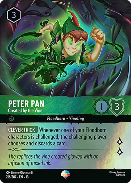 Peter Pan - Created by the Vine (Epic) 216/204 card from Attack of the Vine!