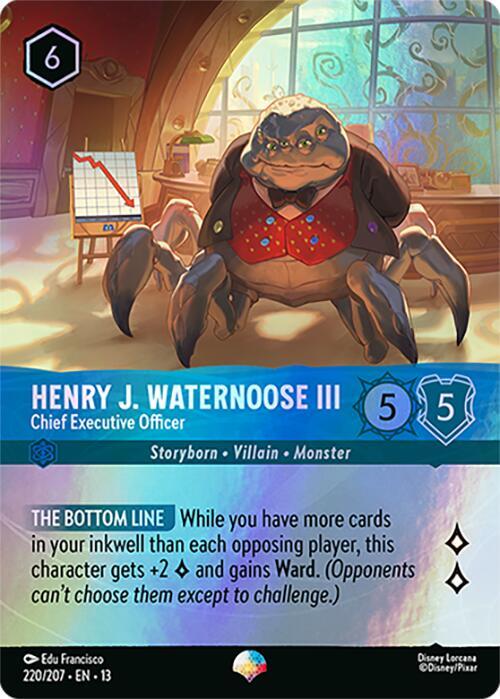 Henry J. Waternoose III - Chief Executive Officer (Epic) 220/204 card from Attack of the Vine!