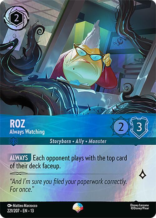 Roz - Always Watching (Epic) 221/204 card from Attack of the Vine!