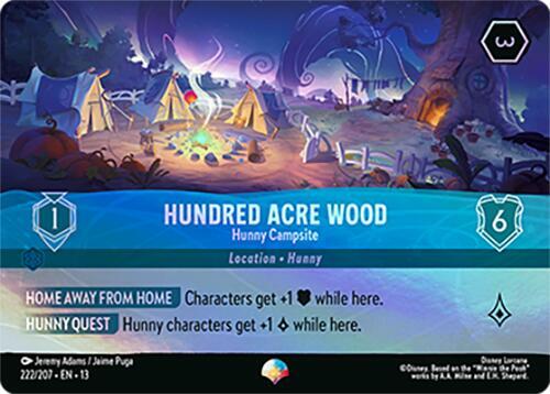 Hundred Acre Wood - Hunny Campsite (Epic) 222/204 card from Attack of the Vine!