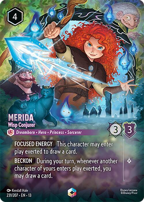 Merida - Wisp Conjurer (Enchanted) 231/204 card from Attack of the Vine!