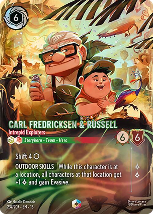 Carl Fredricksen & Russell - Intrepid Explorers (Enchanted) 237/204 card from Attack of the Vine!