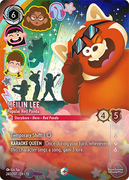 Meilin Lee - Popular Red Panda (Enchanted) 240/204 card from Attack of the Vine!