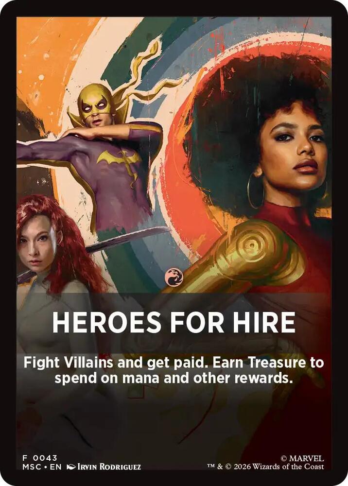 Heroes For Hire Theme Card 43 card from Commander: Marvel Super Heroes