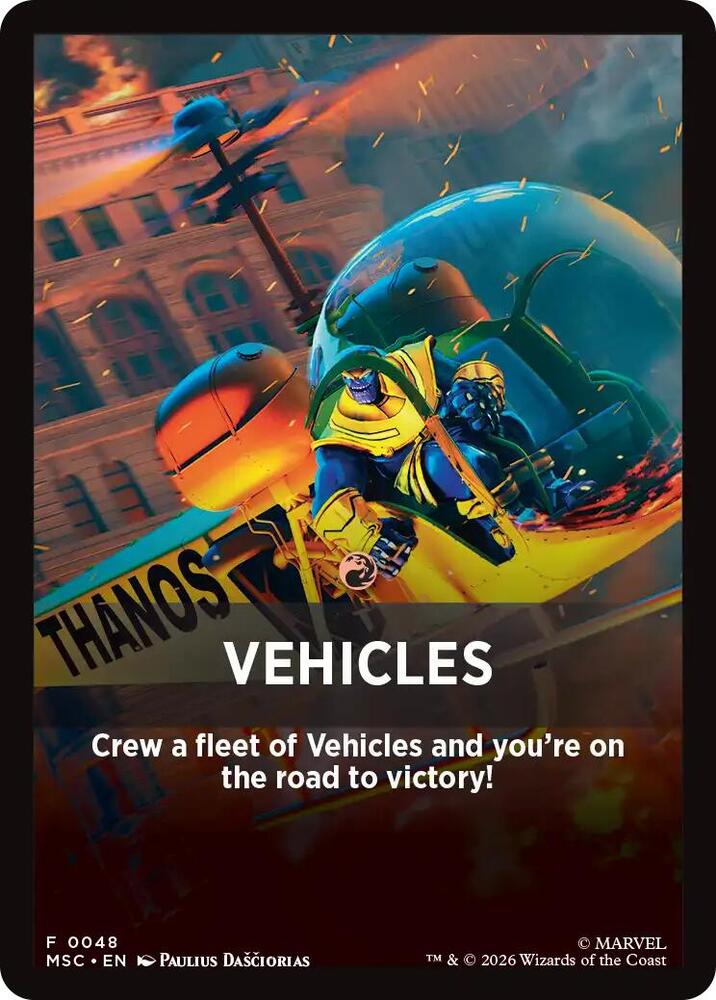 Vehicles Theme Card 48 card from Commander: Marvel Super Heroes