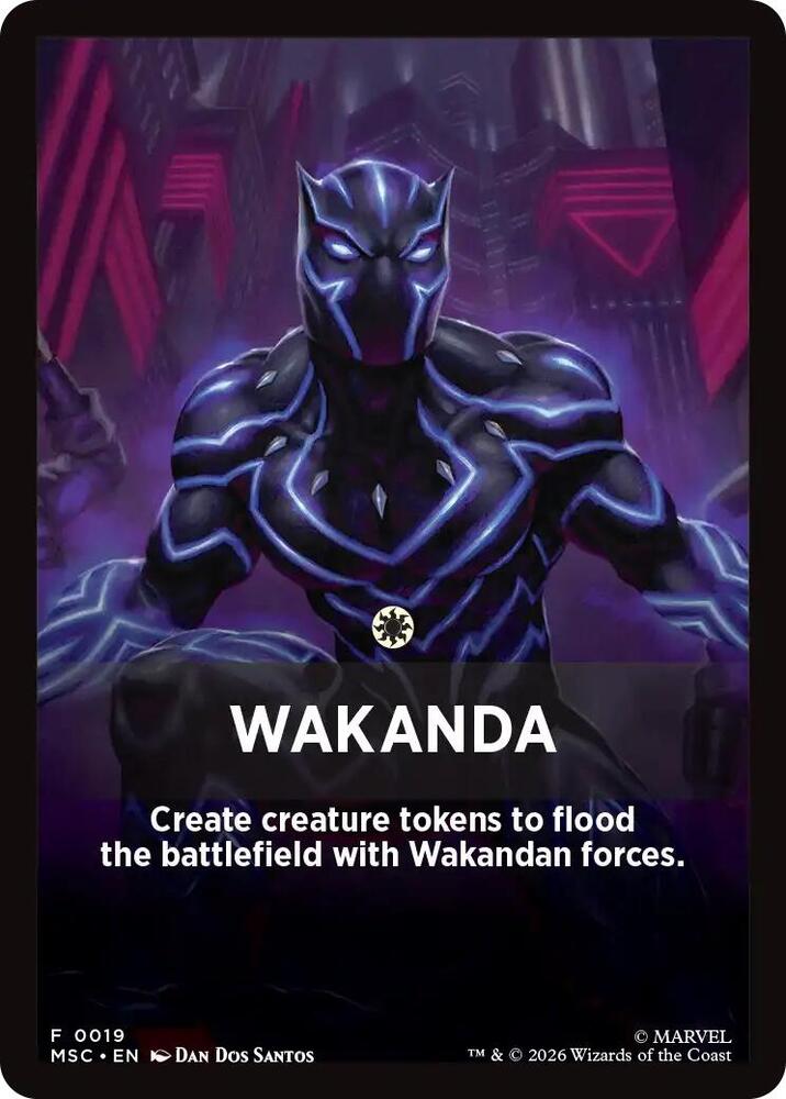 Wakanda Theme Card 19 card from Commander: Marvel Super Heroes