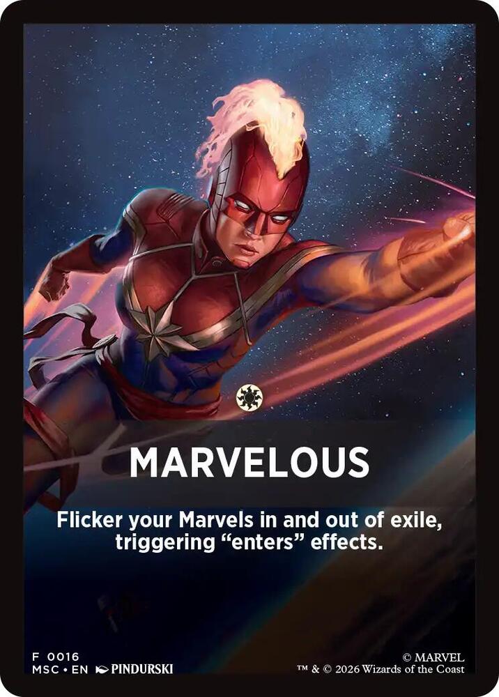 Marvelous Theme Card 16 card from Commander: Marvel Super Heroes