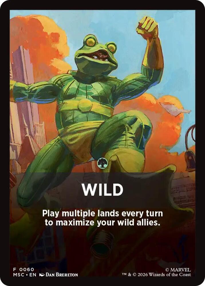 Wild Theme Card 60 card from Commander: Marvel Super Heroes