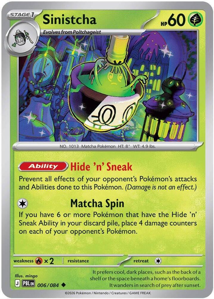 Sinistcha 006/084 card from ME05: Pitch Black