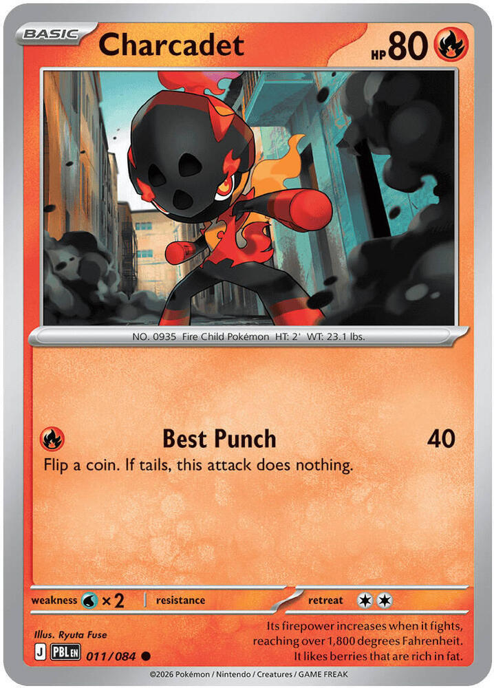 Charcadet 011/084 card from ME05: Pitch Black