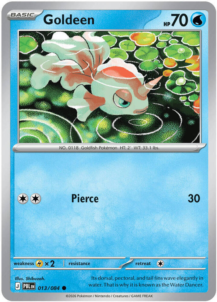 Goldeen 013/084 card from ME05: Pitch Black