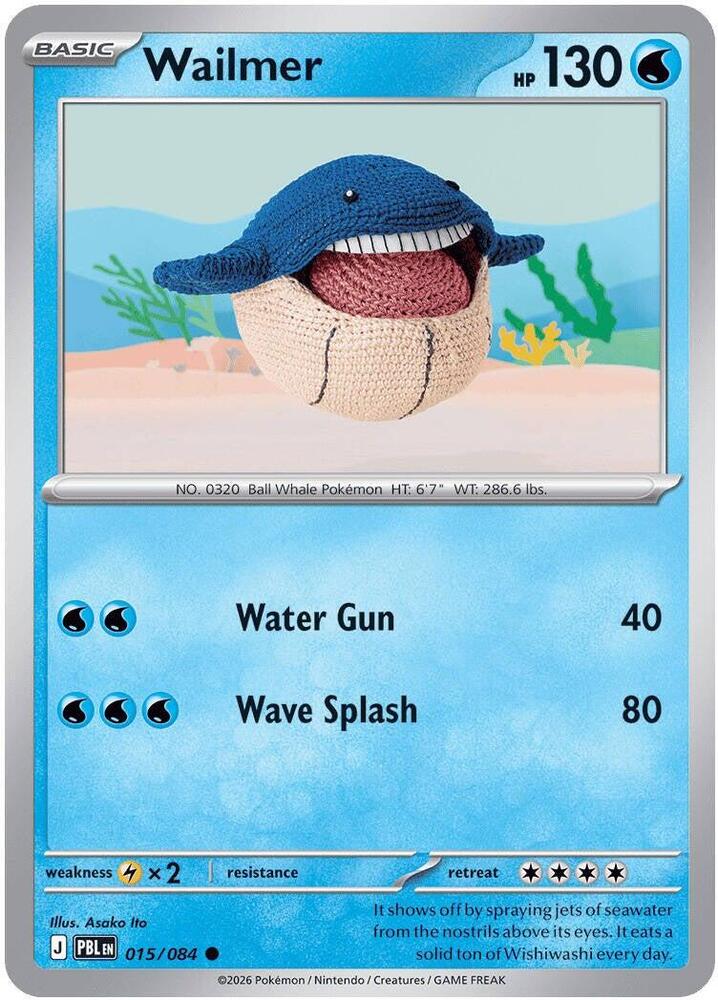 Wailmer 015/084 card from ME05: Pitch Black